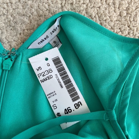 🌸 Naked Zebra 🌸 teal flowy dress - Picture 3 of 5